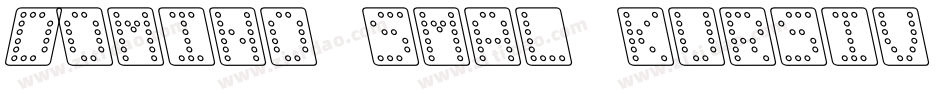 Domino smal kursiv omrids字体转换